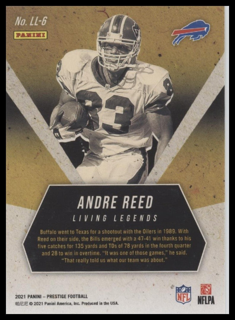 2021 Panini Prestige Andre Reed Buffalo Bills