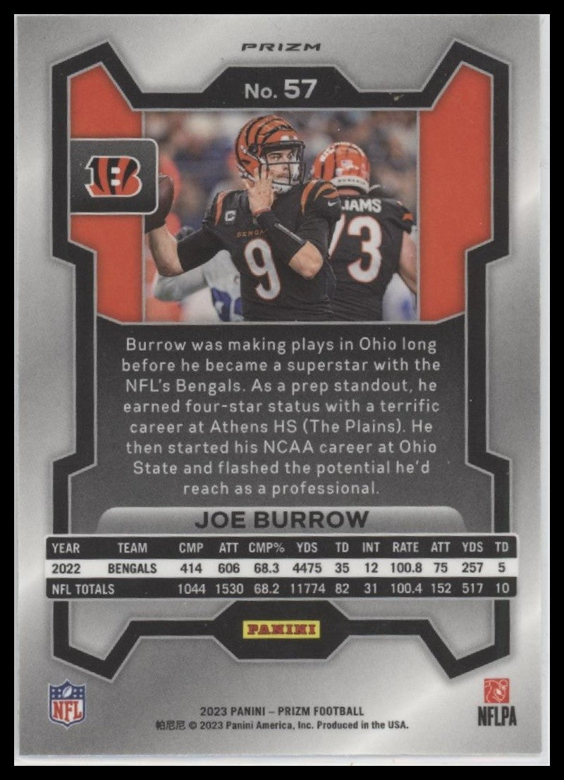 2023 Panini Prizm Joe Burrow Cincinnati Bengals