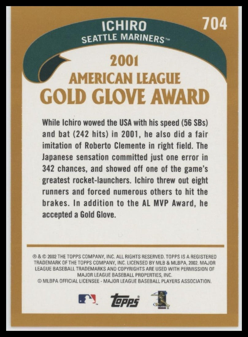 2002 Topps #704 Ichiro Topps Limited