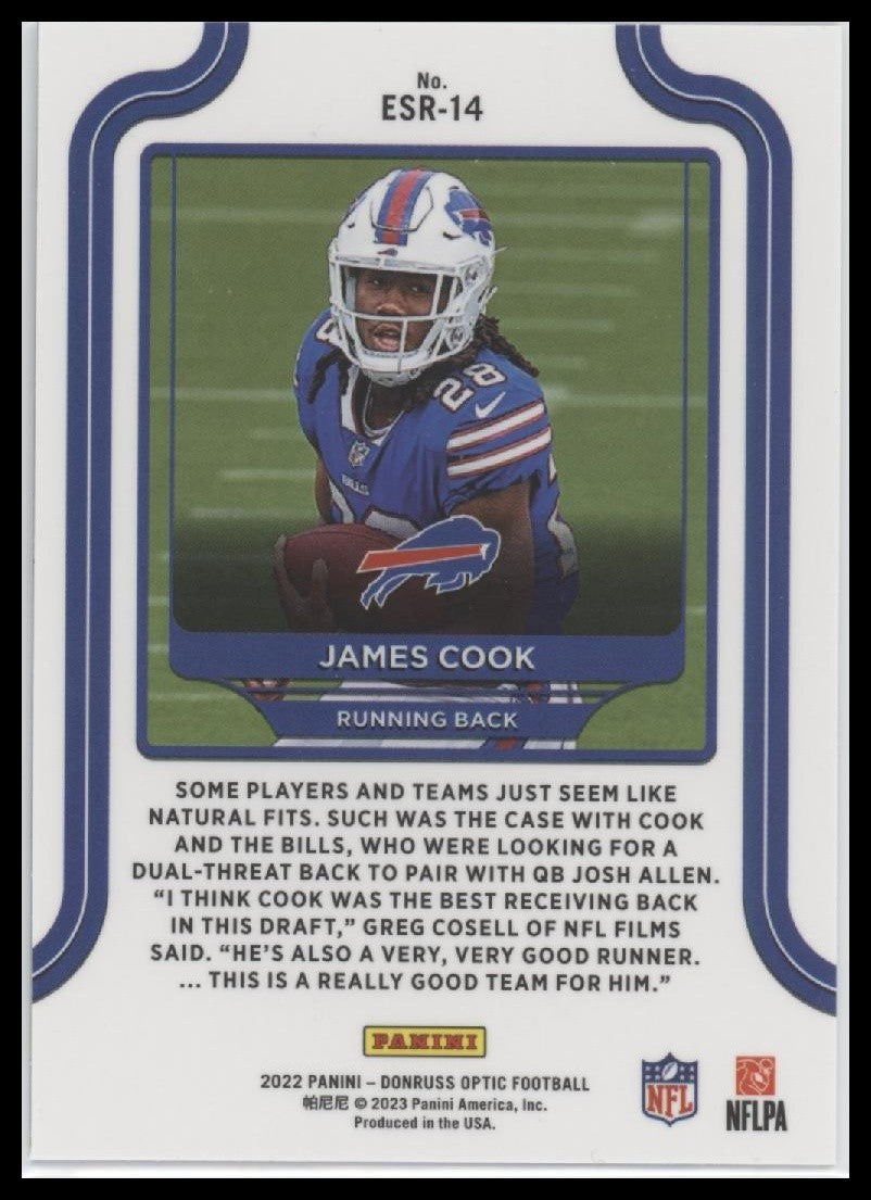 2022 Donruss Optic James Cook Buffalo Bills