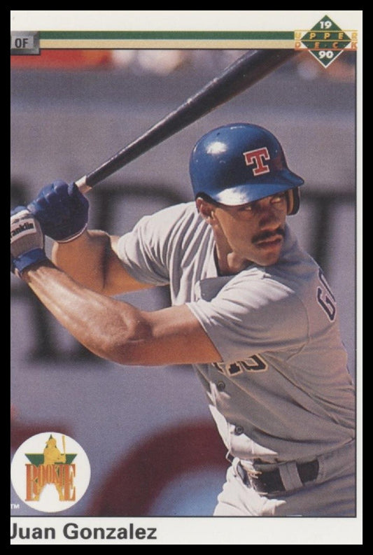 Juan Gonzalez 1990 Upper Deck #  Near Mint or Better