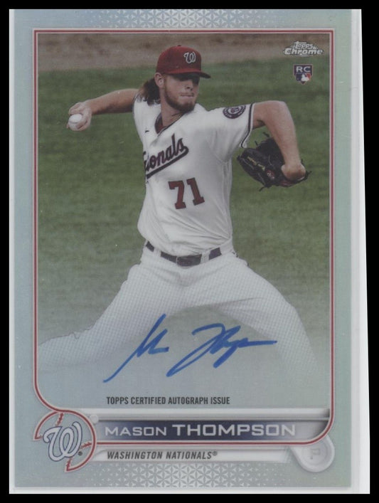 Mason Thompson 2022 Topps Chrome #RA-MT Auto