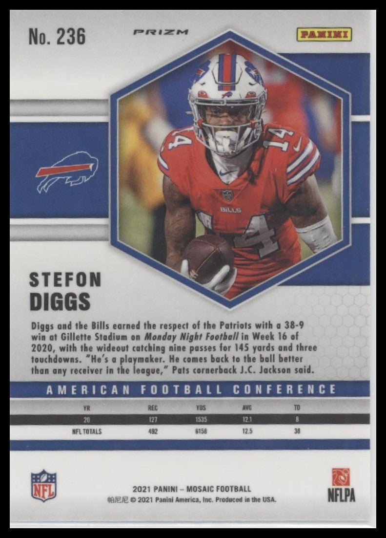 2021  Panini Mosaic Stefon Diggs Buffalo Bills