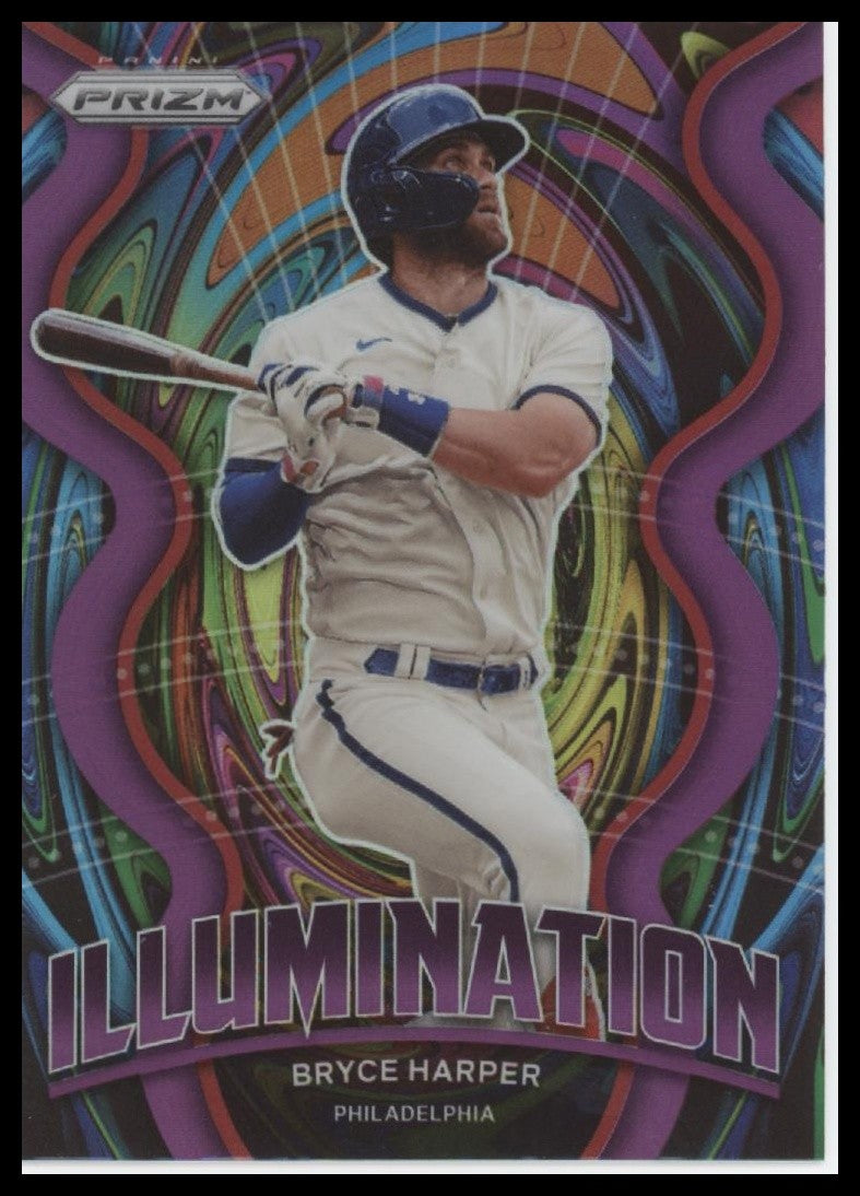 Bryce Harper  2022 Panini Prizm Purple  Illumination #IL-15 Near Mint or Better