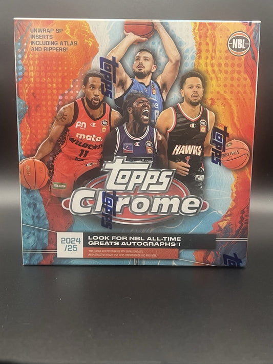 2024-25 Topps Chrome NBL Basketball Factory Sealed Mega Box