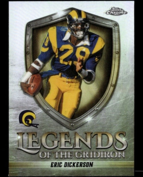 2025 Topps Chrome Eric Dickerson #LOG-13 Legends of the Gridiron Refractor Rams