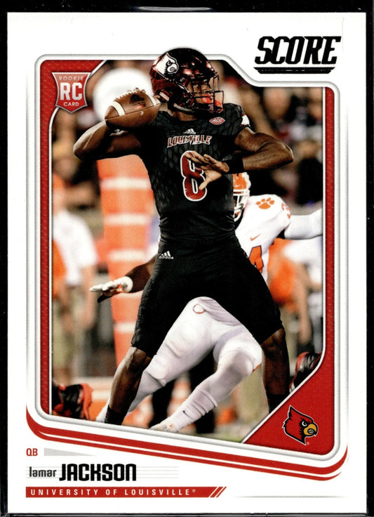 2018 Panini Score Lamar Jackson #352 RC University of Louisville