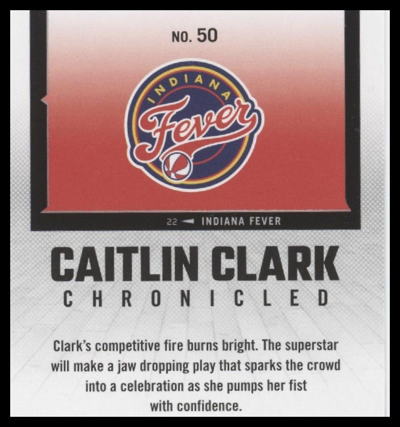 2025 Panini Caitlin Clark Chronicled #50 Caitlin Clark