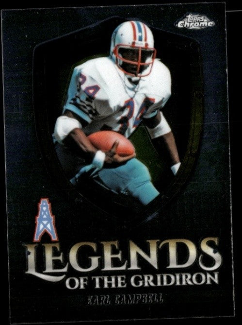 2025 Topps Chrome Earl Campbell #LOG-12 Legends of the Gridiron Oilers