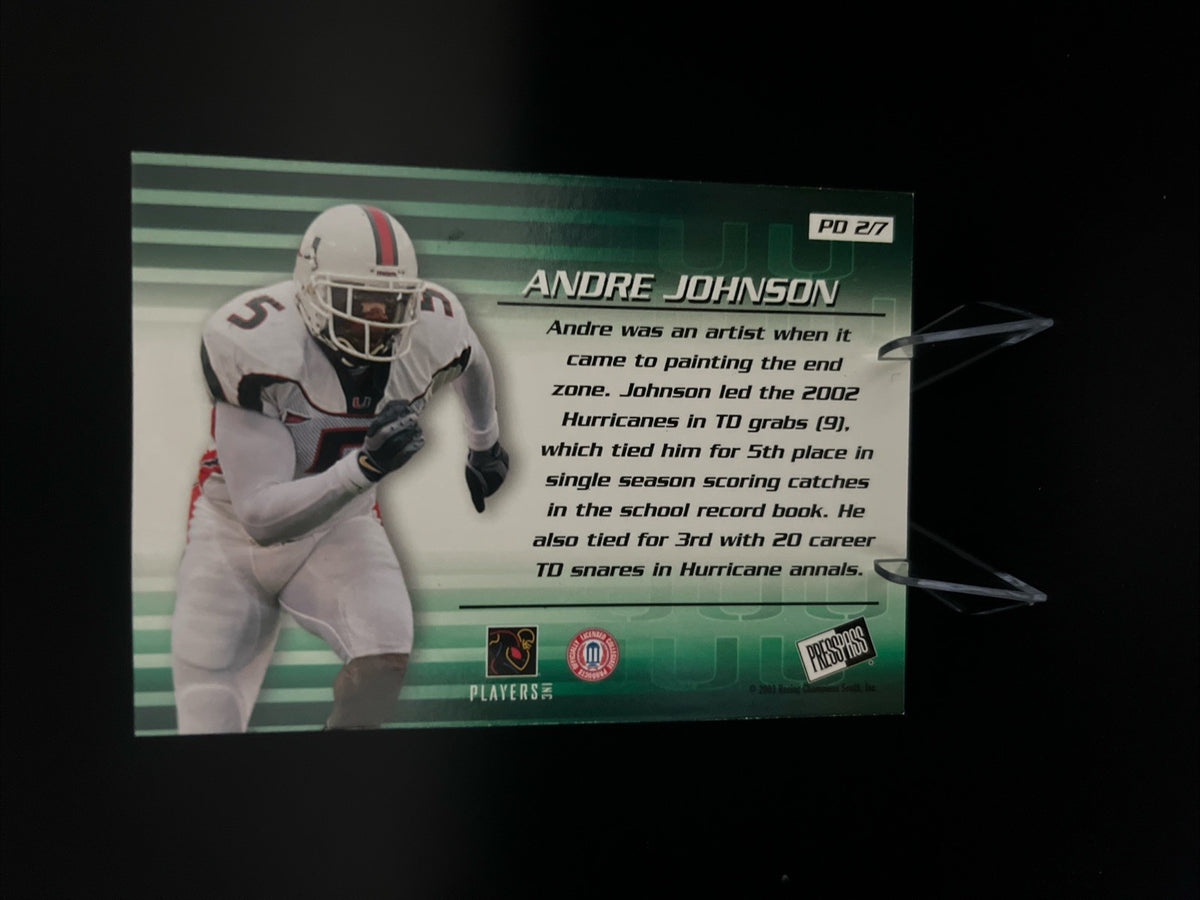 2003 Press Pass - Paydirt Andre Johnson #PD 2 (RC)