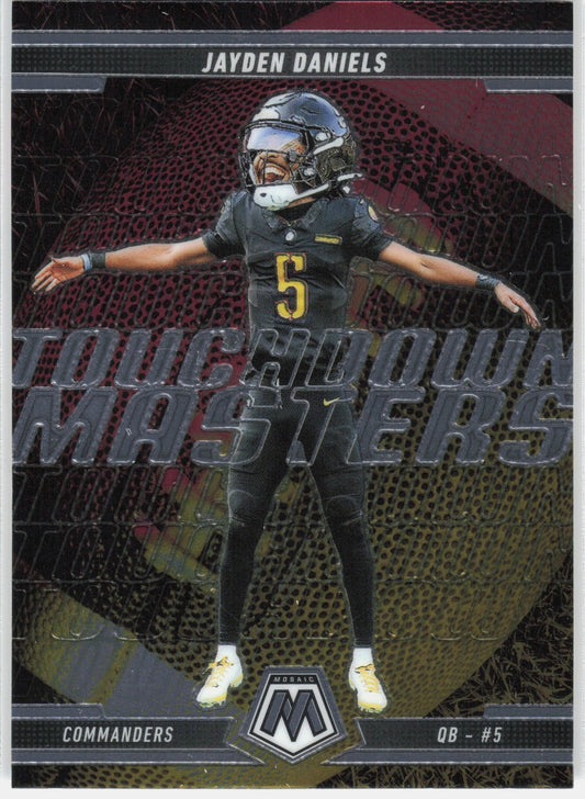 2025 Panini Mosaic Jayden Daniels #7 Touchdown Masters Commanders