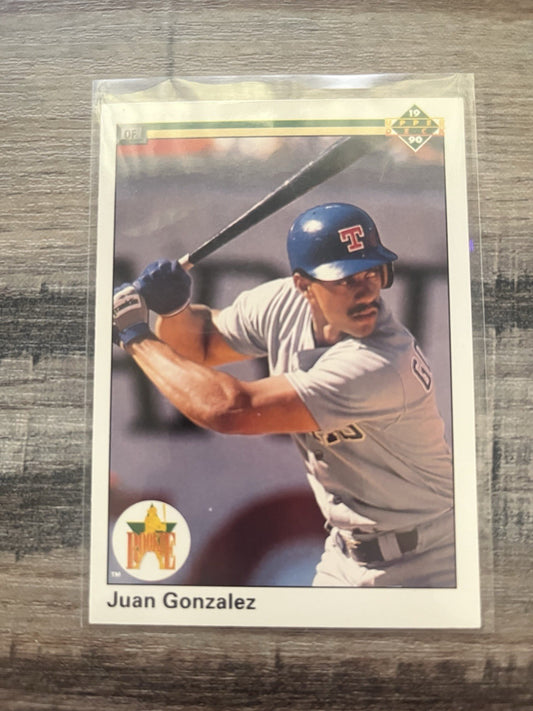 1990 Upper Deck - Star Rookie Juan González #72 (RC)