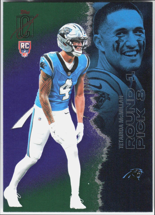 2025 Topps Signature Class Tetairoa McMillan #230 Rookie Green & Purple Foil RC