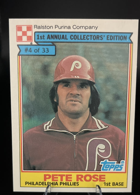 1984 Topps Ralston Purina - Pete Rose #4