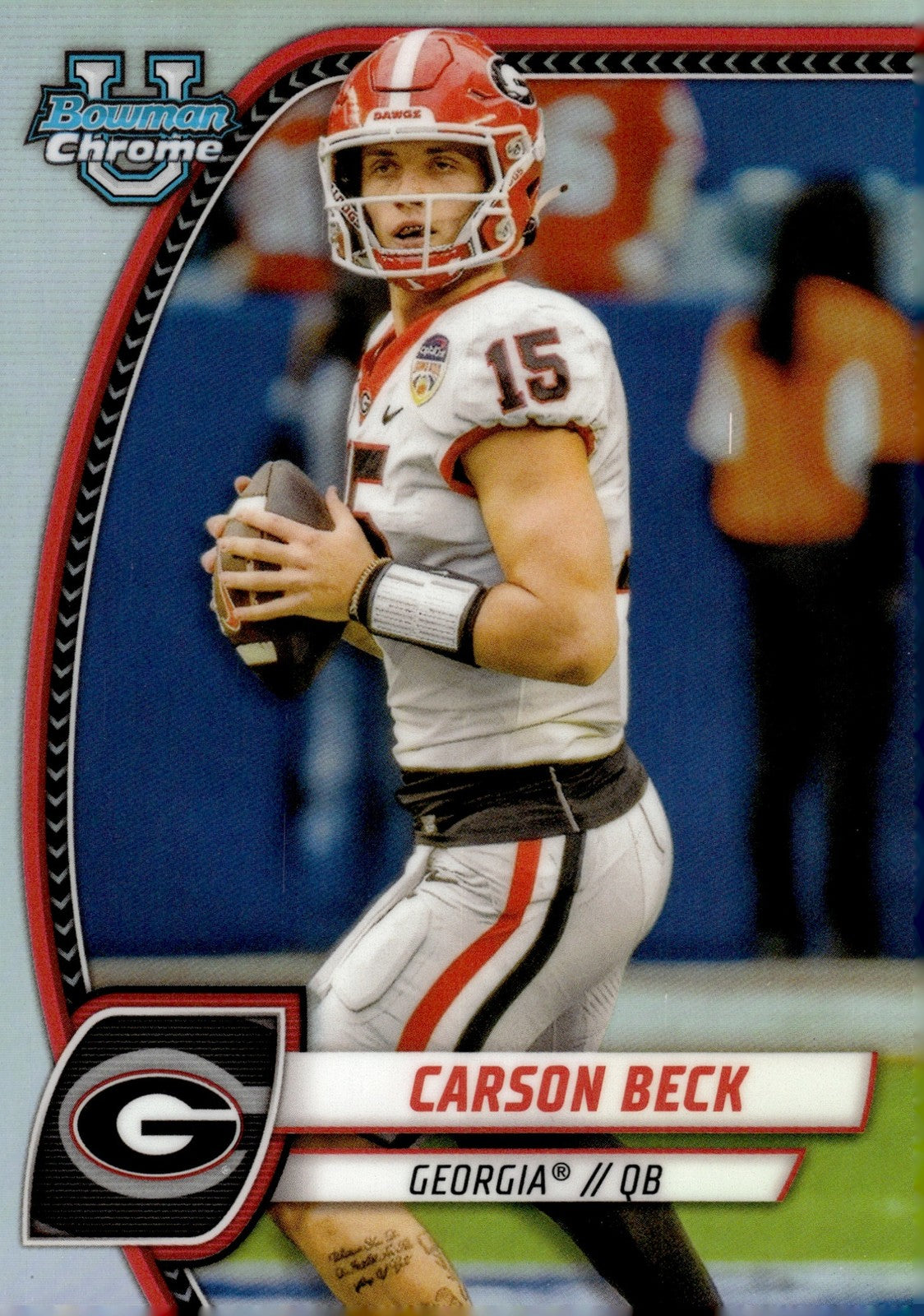 2024 Bowman Chrome University Carson Beck #2 Refractor Bulldogs