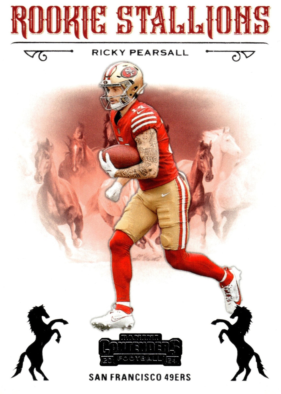 2024 Panini Contenders Ricky Pearsall #15 Rookie Stallions RC 49ers