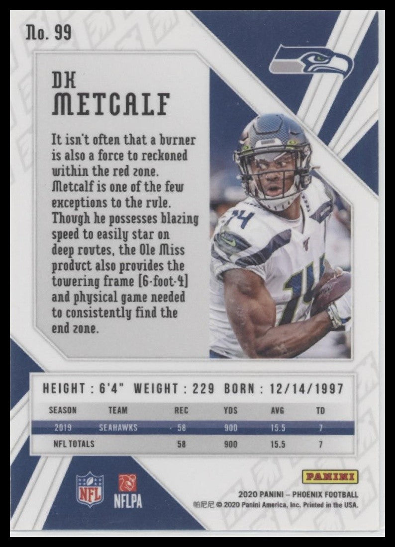 2020 Panini Phoenix DK Metcalf Seattle Seahawks