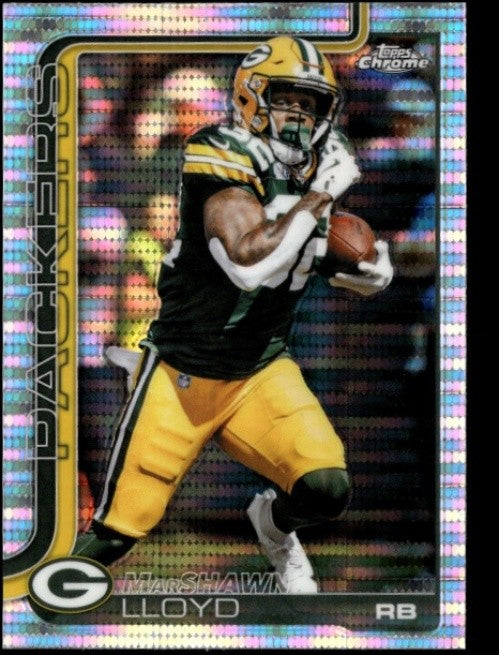 2025 Topps Chrome MarShawn Lloyd #114 Pulsar Refractor Packers