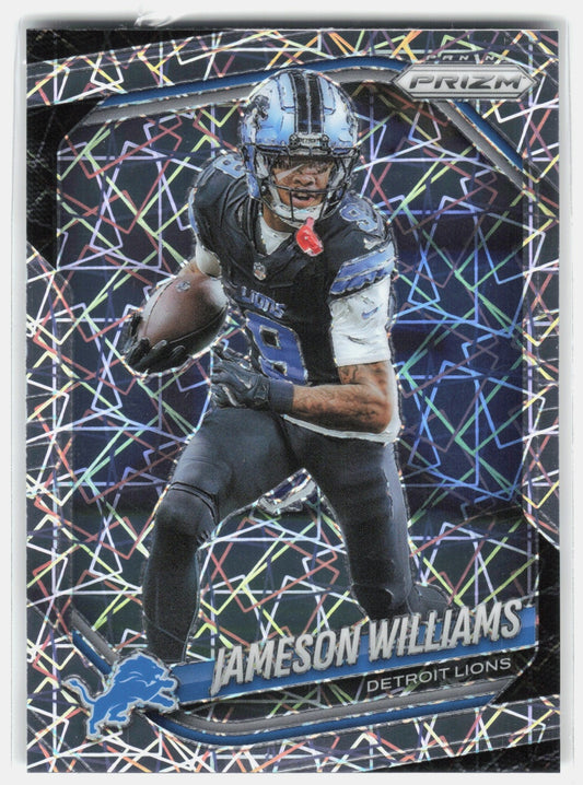 2025 Panini Prizm Jameson Williams #276 Lazer Lions