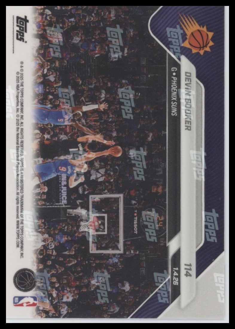 2016 Devin Booker Topps Now #114 Near Mint or Better Game Wining Triple Phoenix