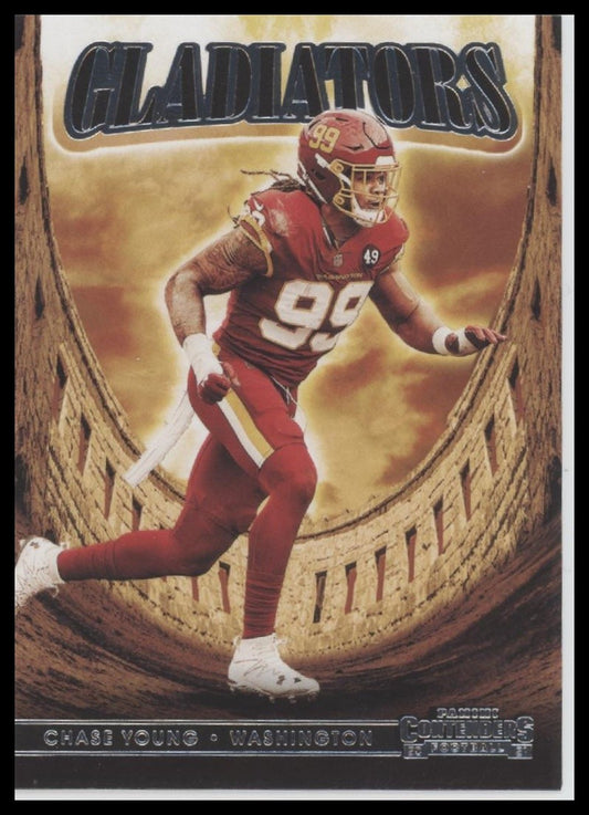2021 Panini Contenders Chase Young Washington Football Team GLD-CYO