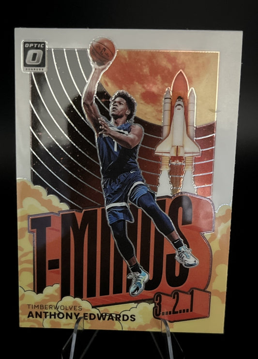 2021-22 Panini Donruss Optic - T-Minus 3, 2, 1 Anthony Edwards #11