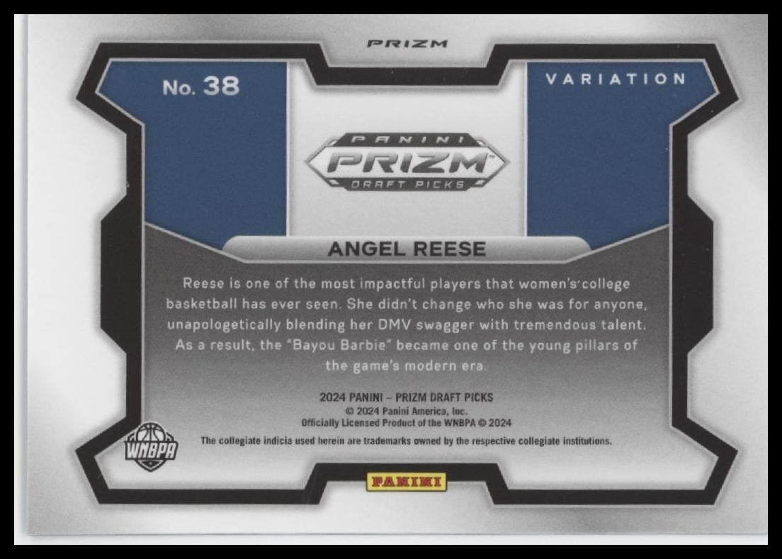 2024 Panini Prizm Draft Picks #38b Angel Reese Prizms Green