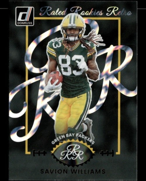 2025 Panini Donruss Savion Williams #7 Rated Rookie Retro RC Packers