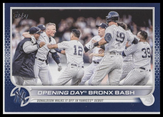 Opening Day Bronx Bash Blue 2022 Topps Judge/Donaldson #US45