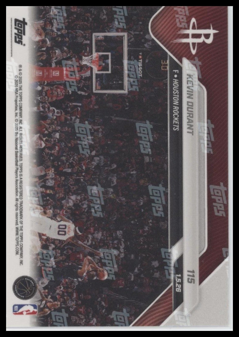 2025 Kevin Durant 2025-26 Topps Now #115  Near Mint or Better