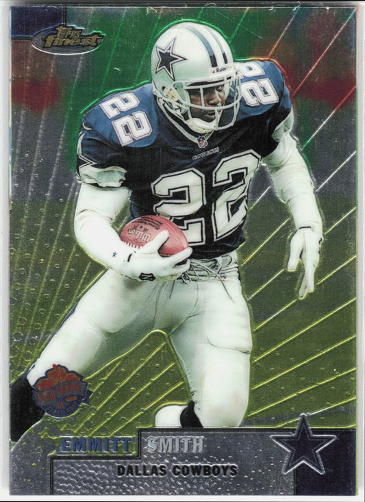 2000 Topps Finest 10 of 12 Aloha Bowl Emmitt Smith #90 Cowboys