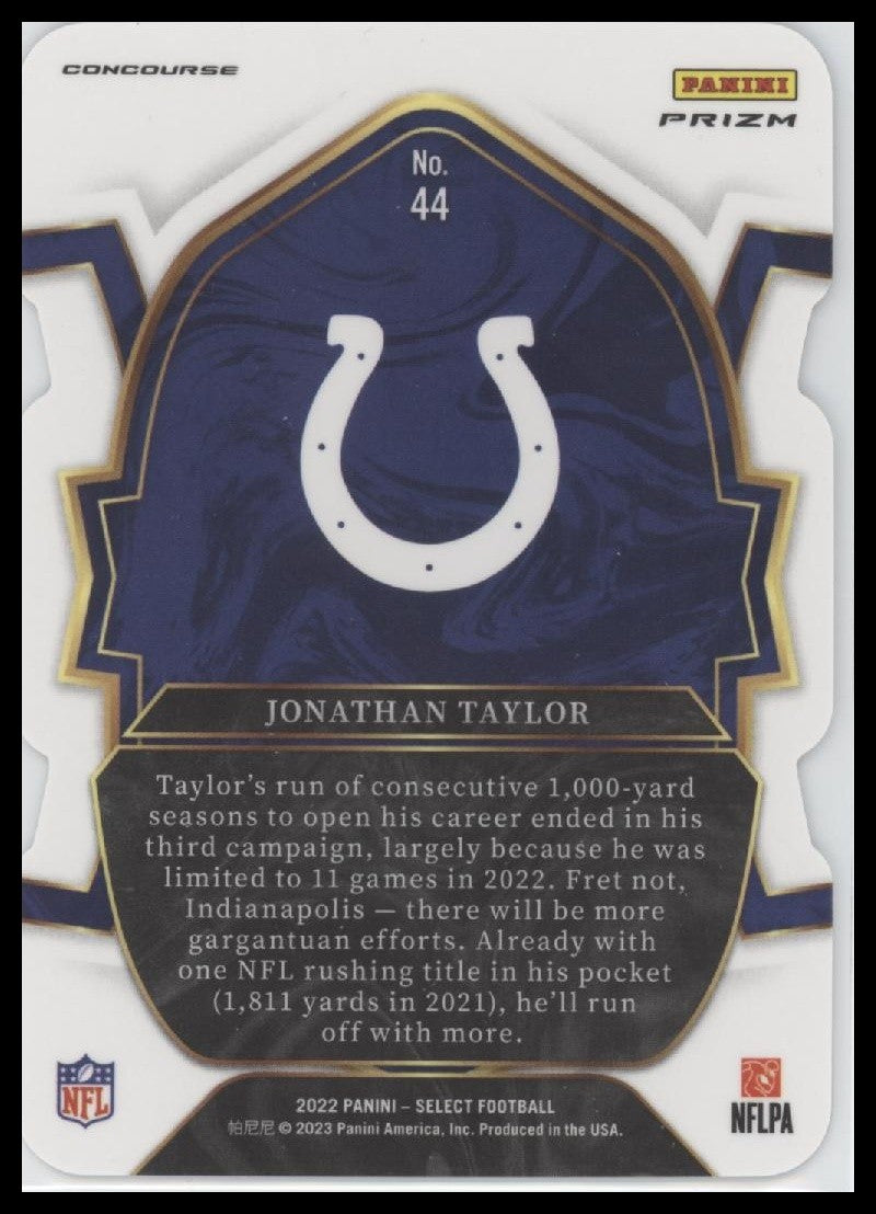 2022 Panini Select Jonathan Taylor Indianapolis Colts