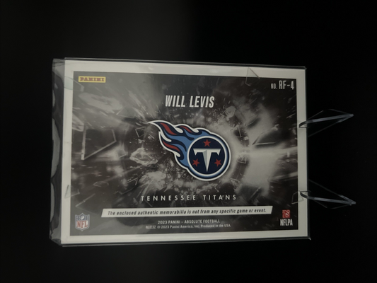 2023 Panini Absolute - Rookie Force Will Levis #RF-4 Holo Silver /49 (MEM, RC)
