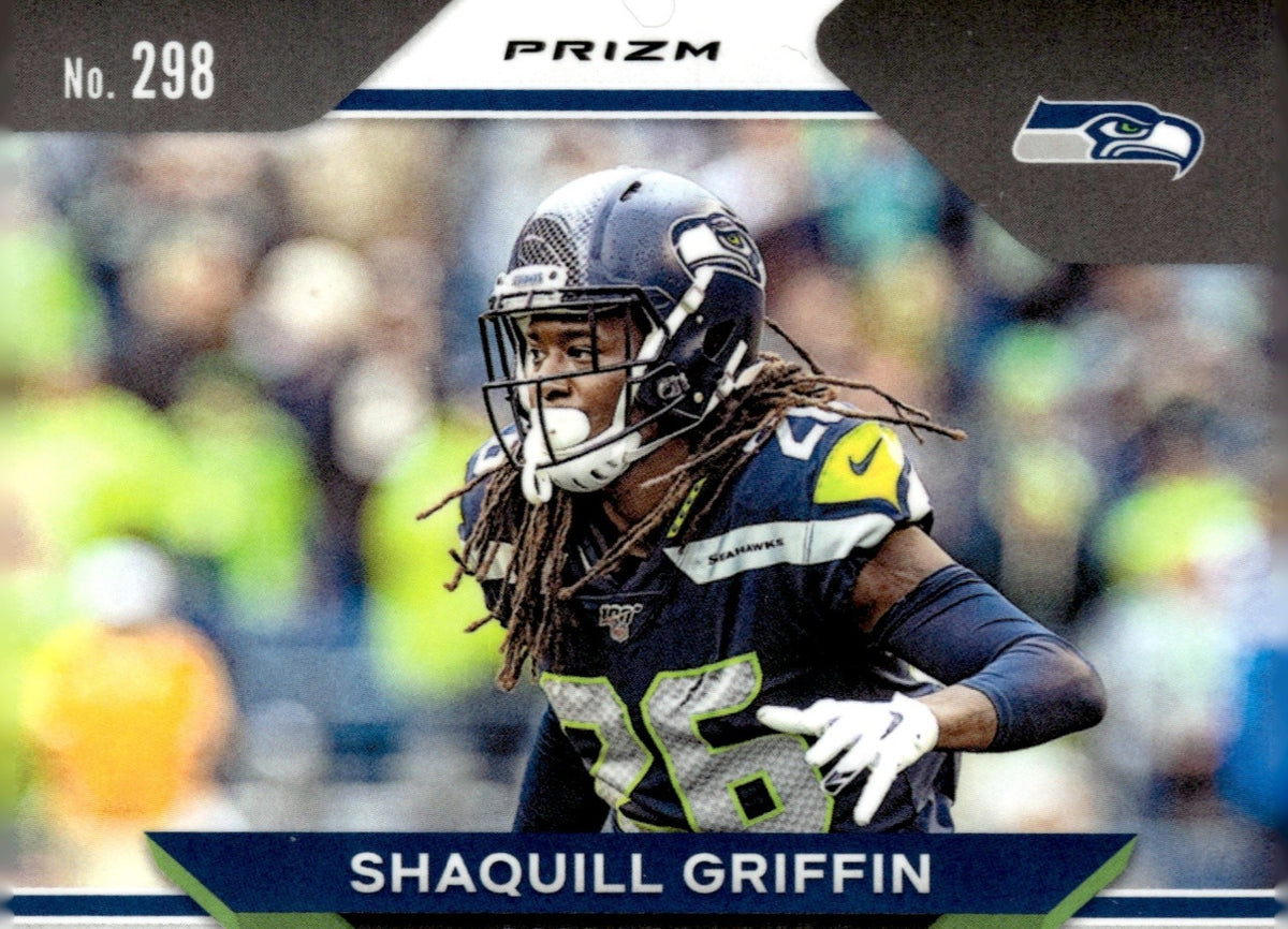 2020 Panini Prizm Shaquill Griffin #298 Neon Green Pulsar Seahawks