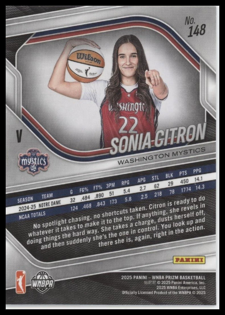 2025 Panini Prizm WNBA #148 Sonia Citron