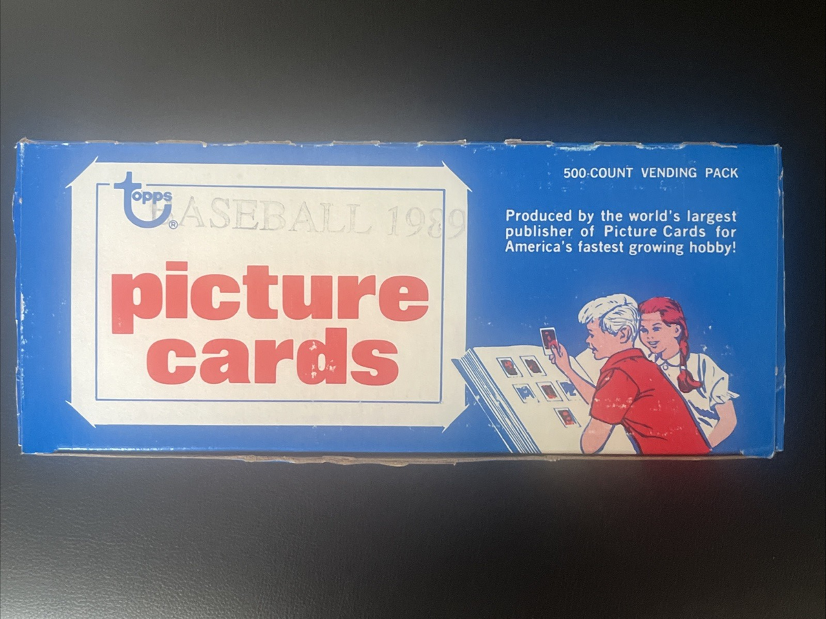 1989 Topps Baseball Vending Box 500ct From Sealed Case