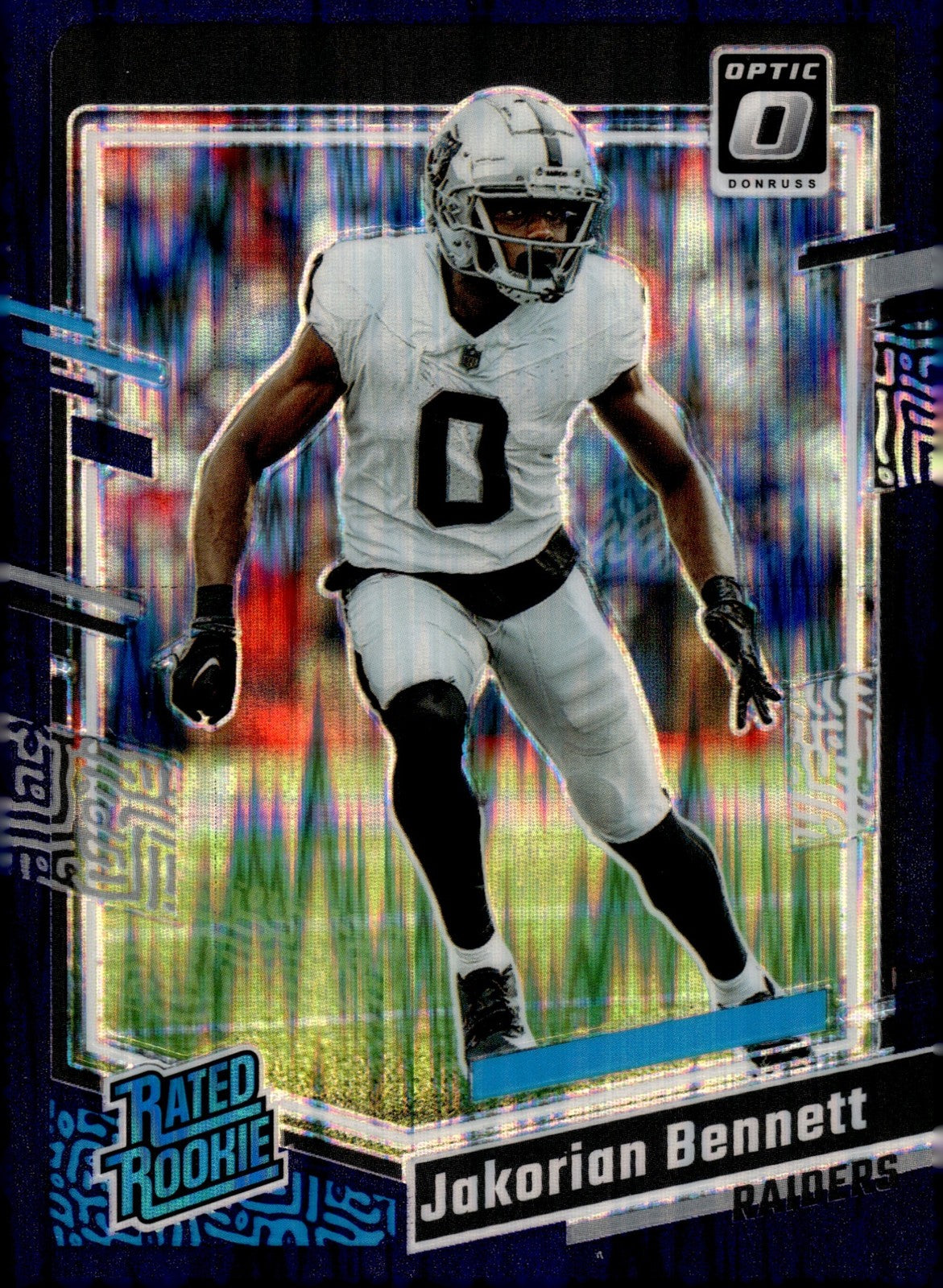 2023 Panini Donruss Optic Jakorian Bennett #259 Purple Shock
