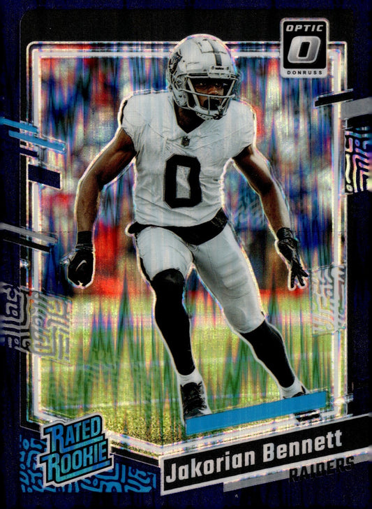 2023 Panini Donruss Optic Jakorian Bennett #259 Purple Shock