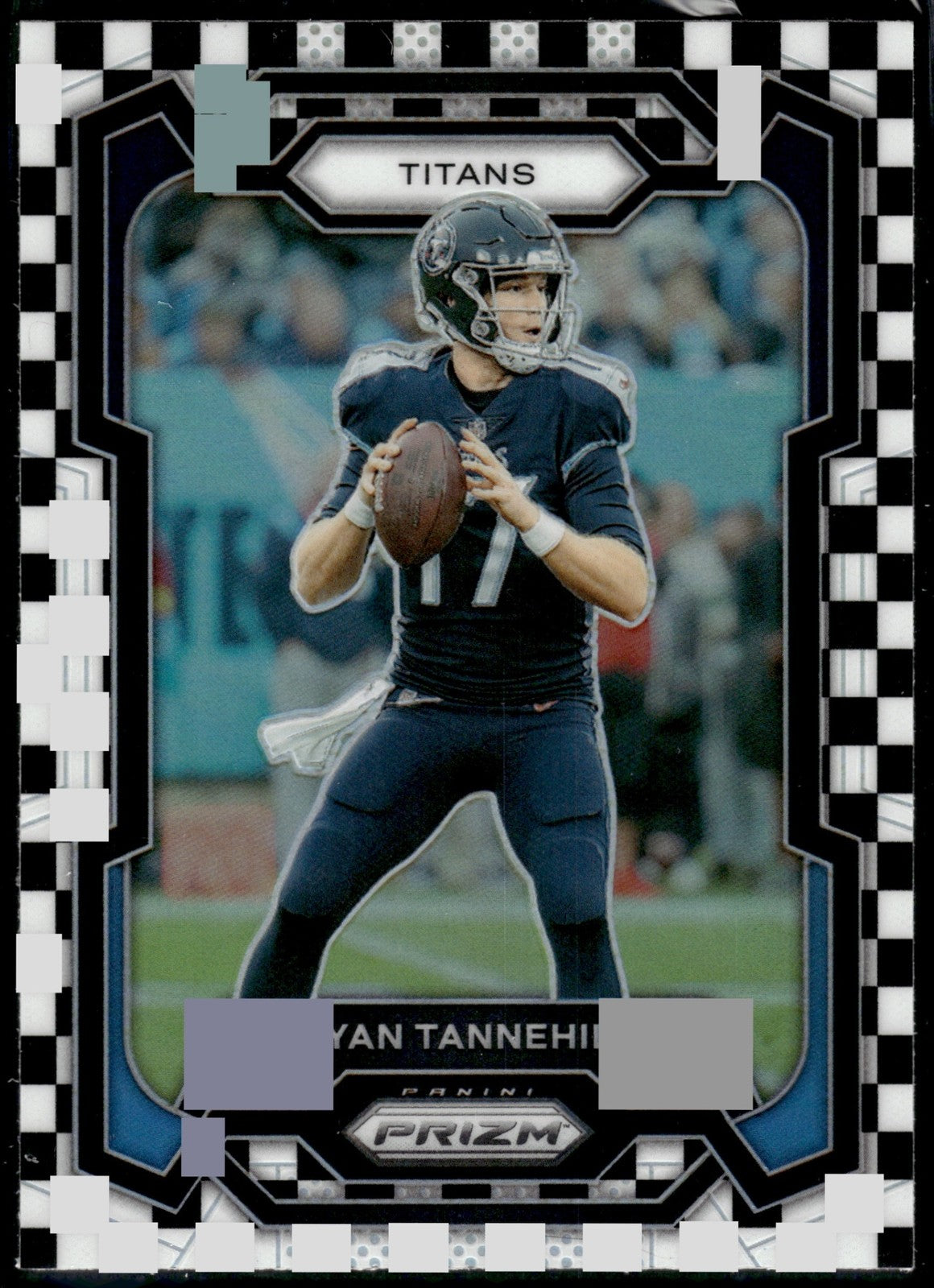 2023 Panini Prizm Ryan Tannehill #290 Black and White Checker Titans