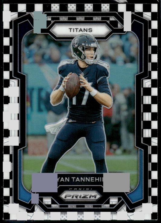 2023 Panini Prizm Ryan Tannehill #290 Black and White Checker Titans