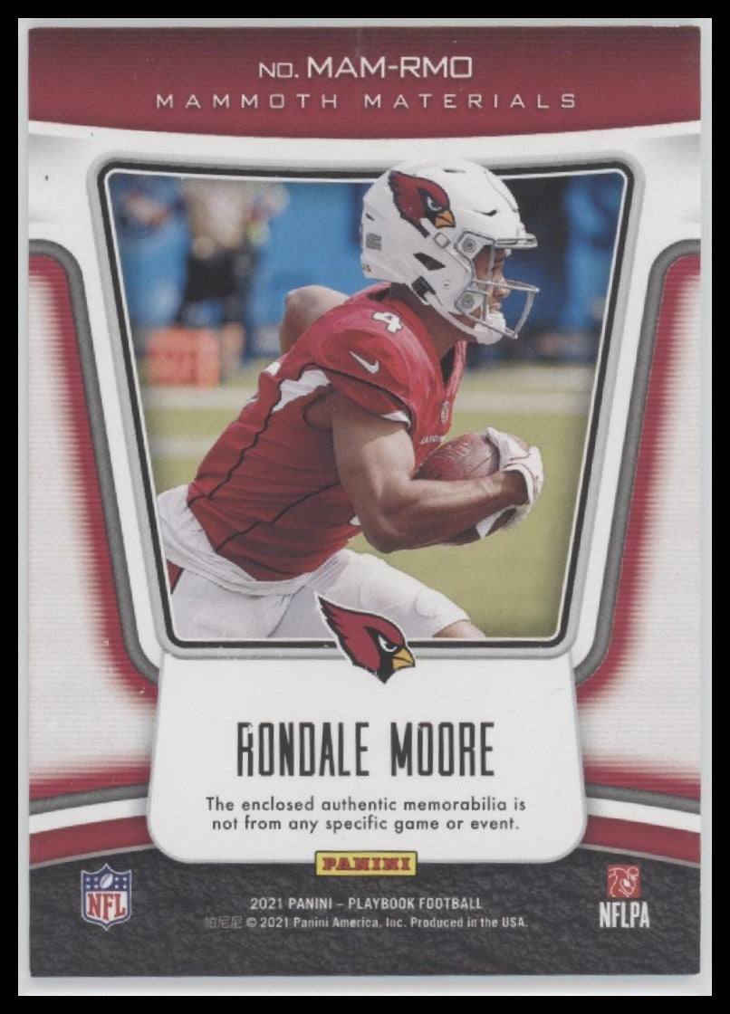 Rondale Moore2021 Panini Playbook  Near Mint or Better