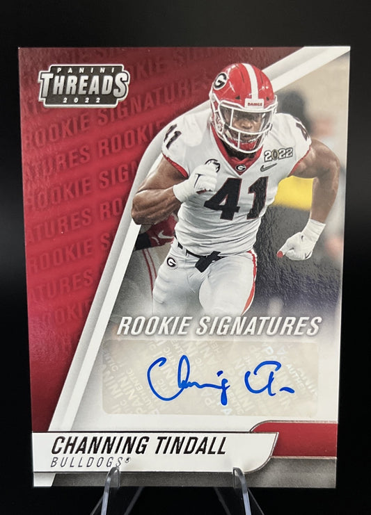 2022 Panini Chronicles Draft Picks - Threads Rookie Signatures Channing Tindall