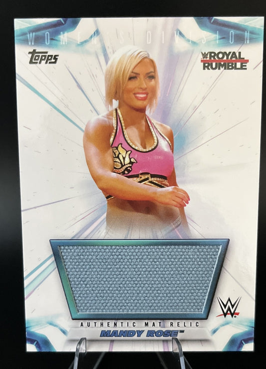 2021 Topps WWE Women's Division - Mat Relics Royal Rumble Mandy Rose #MR-MR /250