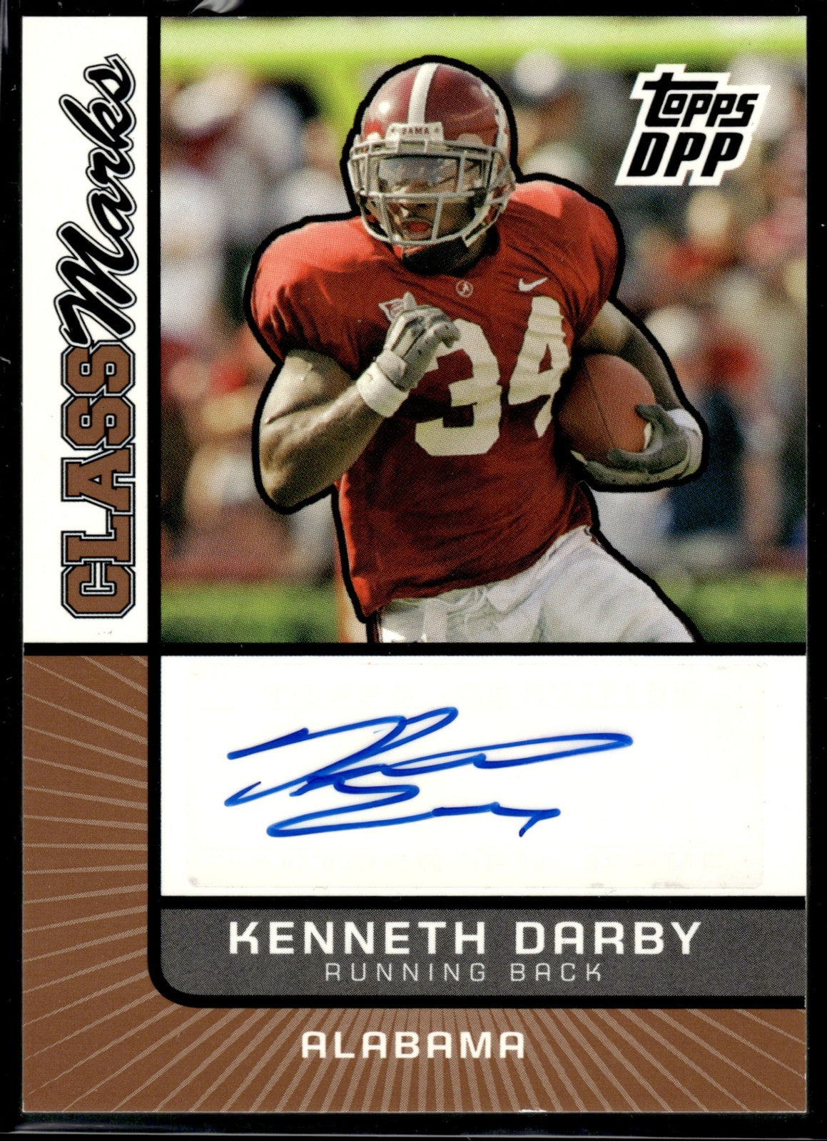 2007 Topps Draft Picks & Prospects Kenneth Darby #CM-KD Class Marks Auto RC
