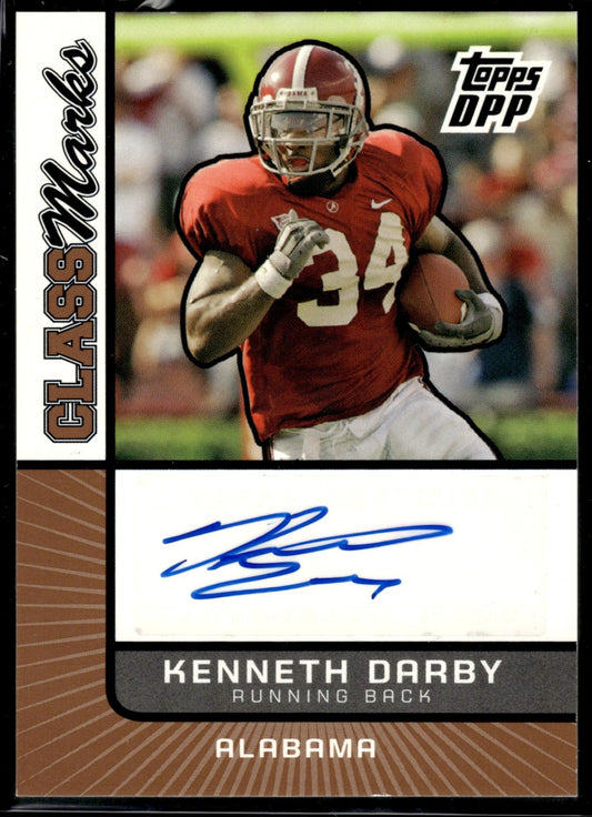 2007 Topps Draft Picks & Prospects Kenneth Darby #CM-KD Class Marks Auto RC