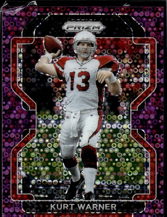 2021 Panini Prizm Kurt Warner #82 No Huddle Purple 32/35 Cardinals