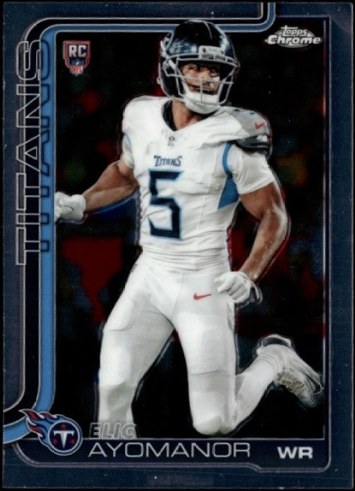 2025 Topps Chrome Elic Ayomanor #336 Rookie RC Titans