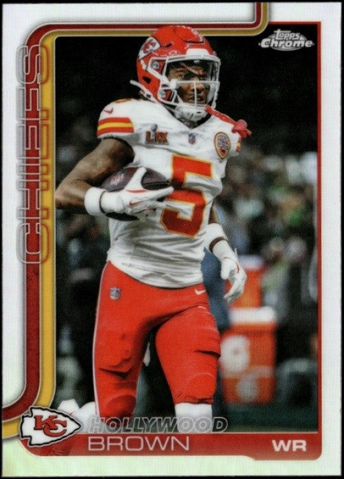 2025 Topps Chrome Hollywood Brown #146 Refractor Chiefs