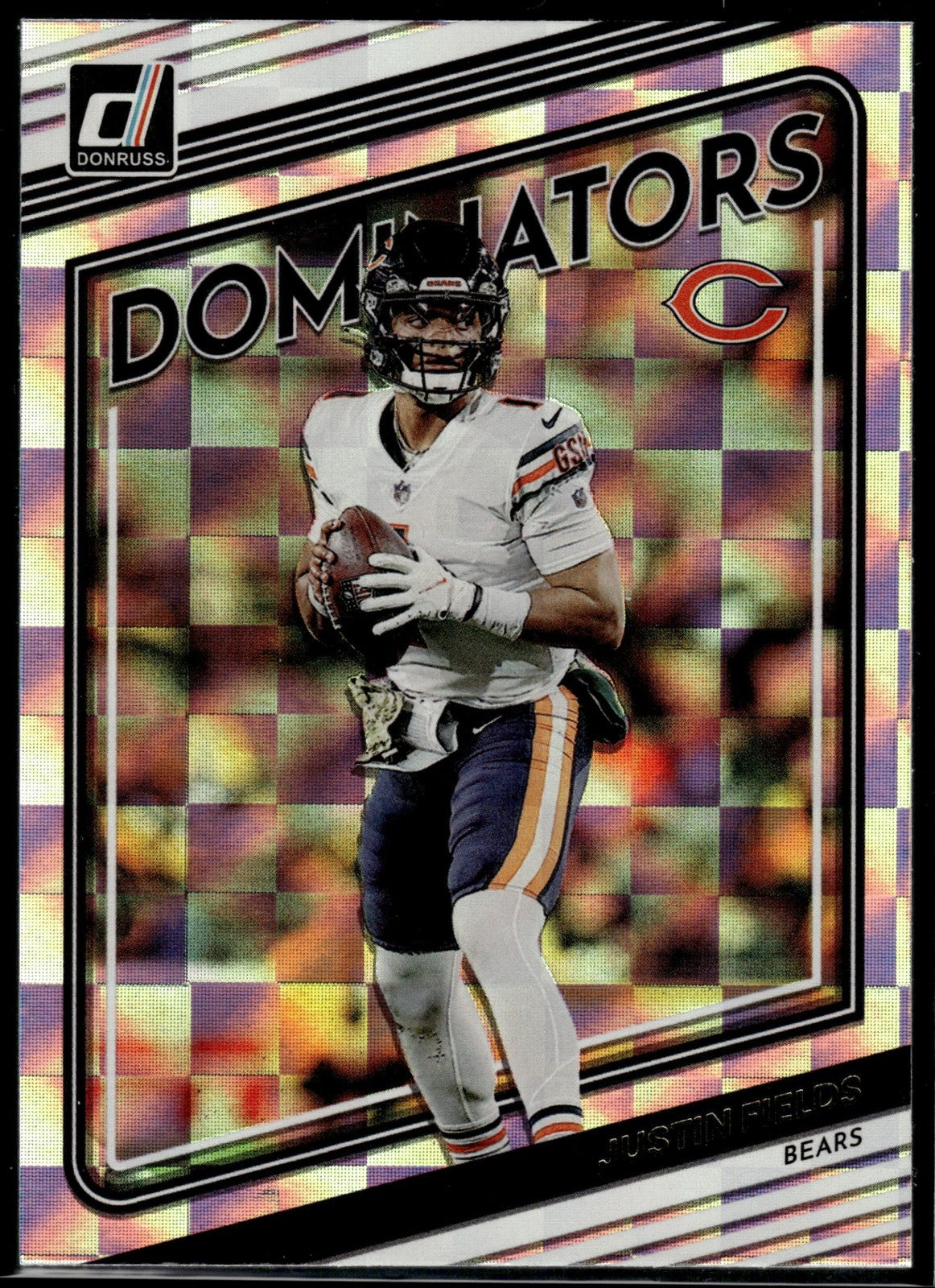 2022 Panini Donruss Justin Fields #D22 Dominators Bears