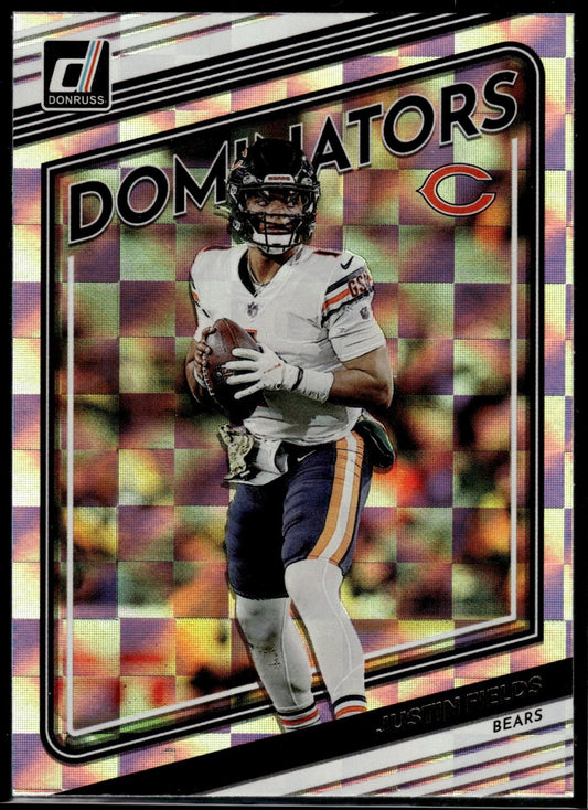 2022 Panini Donruss Justin Fields #D22 Dominators Bears